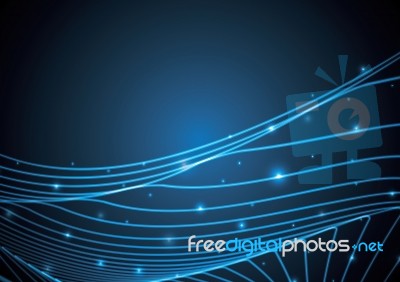 Technology Abstract Stripe Background With Copy-space  Ill Stock Image