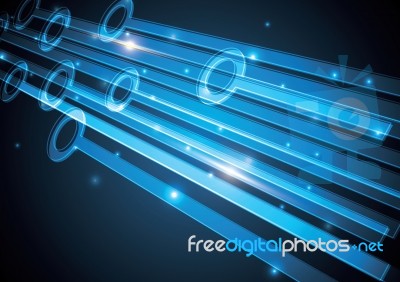 Technology Abstract Stripe Background With Copy-space  Ill Stock Image