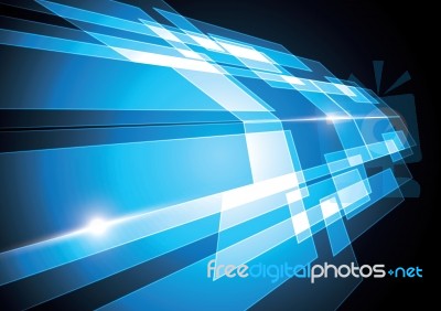 Technology Abstract Stripe Background With Copy-space  Ill Stock Image