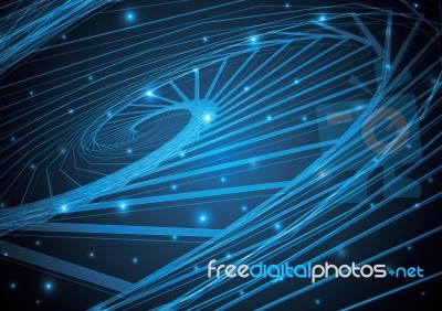 Technology Abstract Stripe Background With Copy-space  Ill Stock Image