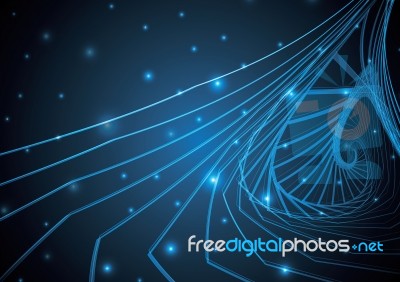 Technology Abstract Stripe Background With Copy-space  Ill Stock Image