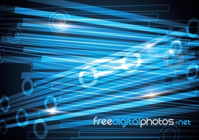 Technology Abstract Stripe Background With Copy-space  Ill Stock Image