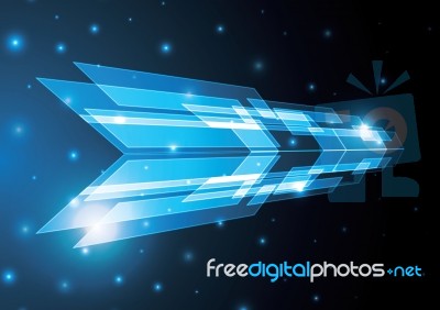 Technology Abstract Stripe Background With Copy-space  Ill Stock Image