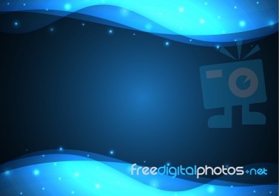 Technology Abstract Wave Copy-space Background Stock Image