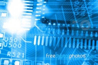 Technology Background Stock Photo