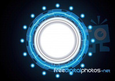 Technology Circle Abstract Background Stock Image