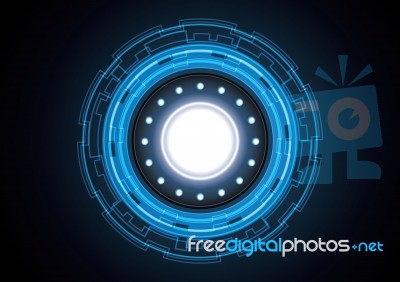 Technology Circle Abstract Background Stock Image