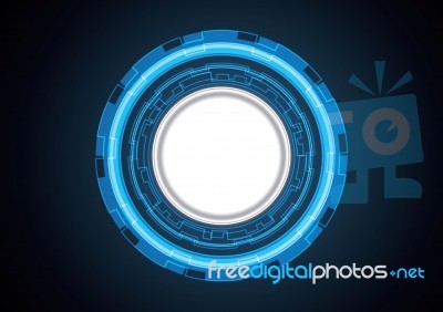 Technology Circle Abstract Background Stock Image