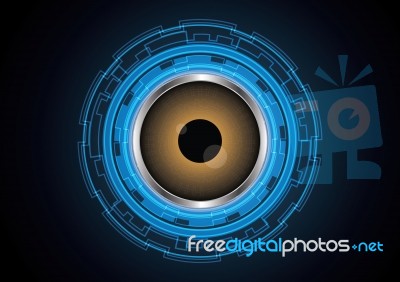 Technology Circle Abstract Background Stock Image