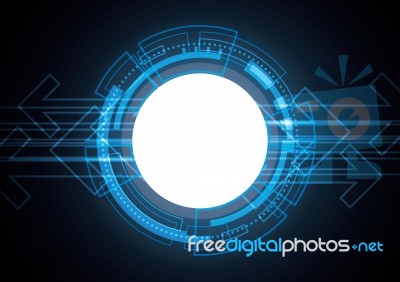 Technology Circle Arrow Abstract Background Stock Image