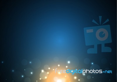 Technology Cyber Abstract Light Background Stock Image