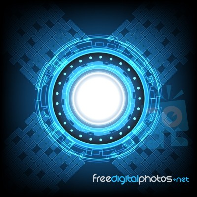 Technology Digital Abstract Background  Illustration Stock Image