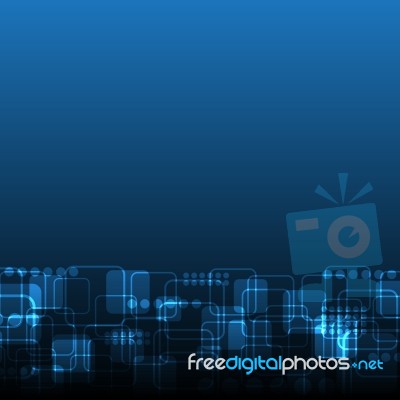 Technology Digital Abstract Background  Illustration Stock Image