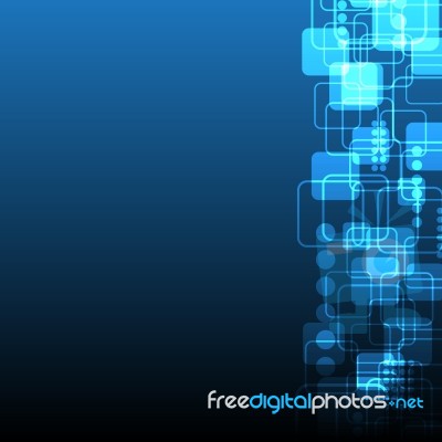 Technology Digital Abstract Background  Illustration Stock Image