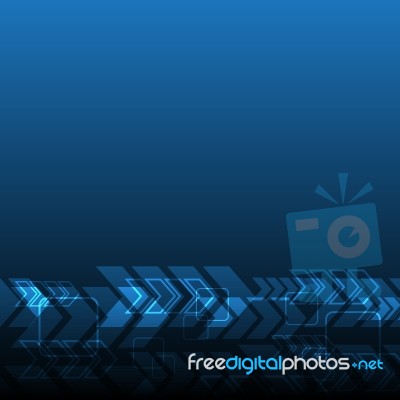 Technology Digital Abstract Background  Illustration Stock Image