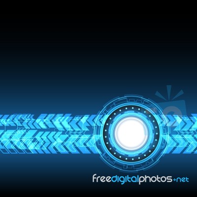 Technology Digital Abstract Background  Illustration Stock Image