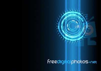 Technology Digital Abstract Background  Illustration Stock Image