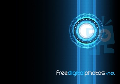 Technology Digital Abstract Background  Illustration Stock Image