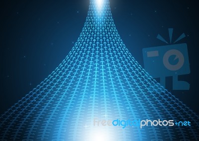 Technology Digital Future Abstract Arrow Background Stock Image