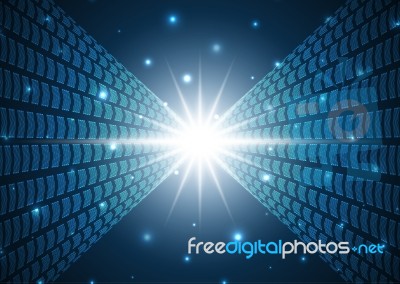 Technology Digital Future Abstract Arrow Background Stock Image