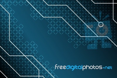 Technology Digital Future Abstract Circuit Background Stock Image