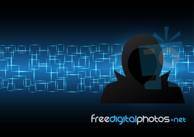 Technology Digital Future Abstract Cyber Security Hacker Backgro… Stock Image