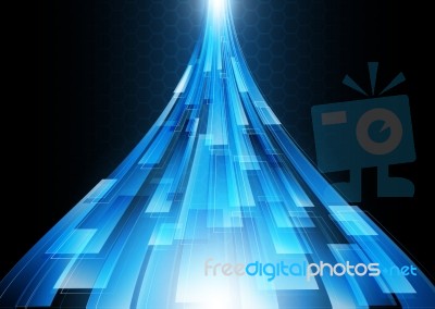 Technology Digital Future Abstract Rectangle Background Stock Image