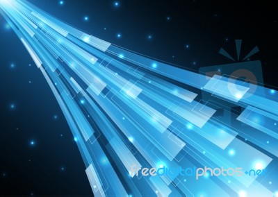 Technology Digital Future Abstract Rectangle Background Stock Image