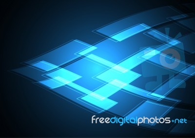 Technology Digital Future Abstract Rectangle Background Stock Image