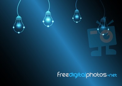 Technology Future Light Bulb Stock Image