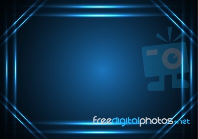 Technology Future Light Stripe Frame Stock Image