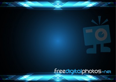 Technology Future Rectangle Light Stripe Stock Image