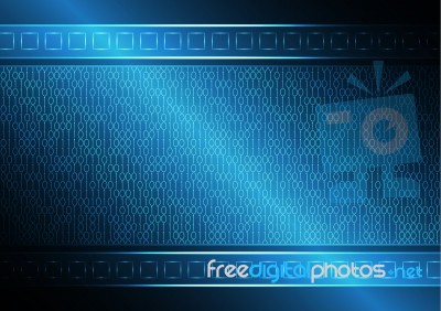 Technology Future Rectangle Stripe Binary Stock Image