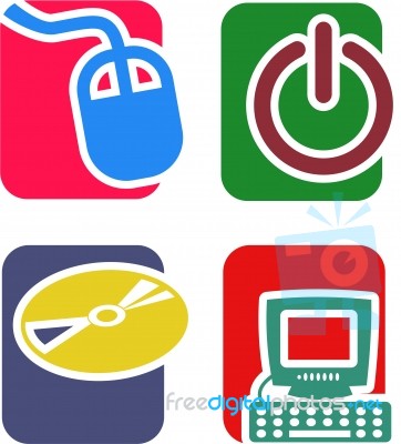 Technology Icons Stock Image