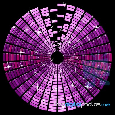 Technology Tech Represents Cdr Purple And Dvd Stock Image