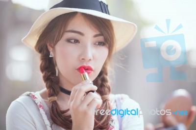 Teenage Asian Girl Stock Photo