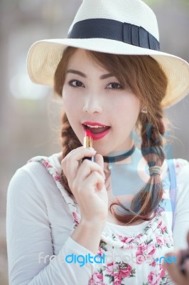 Teenage Asian Girl Stock Photo