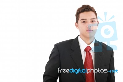 Teenage Business Man Stock Photo