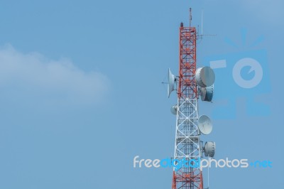 Telecommunication Tower Stock Photo