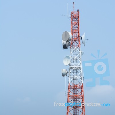 Telecommunication Tower Stock Photo