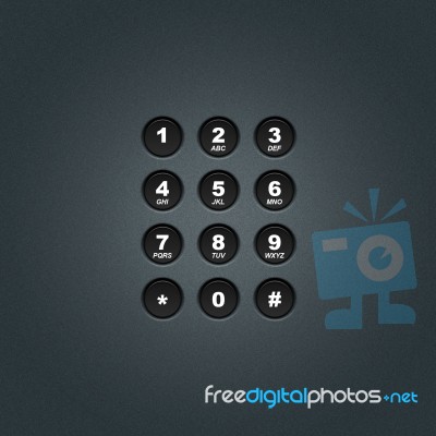 Telephone Buttons Stock Image