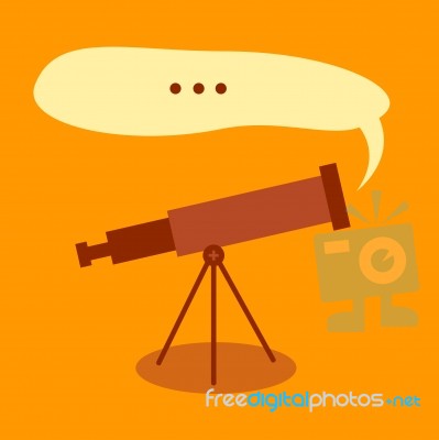 Telescope Icon Stock Image