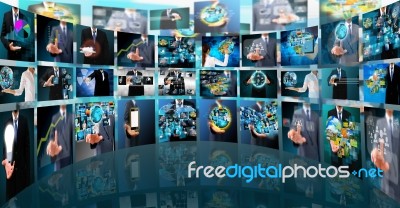 Television And Internet Production Stock Photo