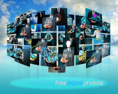 Television And Internet Production Stock Photo