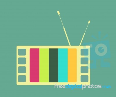 Television Style Retro Stock Image