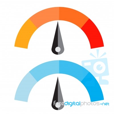 Temperature Meter  Illustration Stock Image