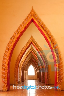 Temple Interior Stock Photo