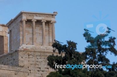 Temple Of Athena Nike Stock Photo