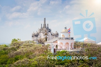 Temple On Top Of Mountain,architectural Details Stock Photo