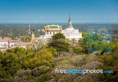 Temple On Top Of Mountain,architectural Details Stock Photo